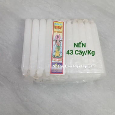 Nến Thắp Sáng 1kg Giá Sỉ Nhiều Size Màu Vàng Đỏ Trắng - Chỉ 29.800đ