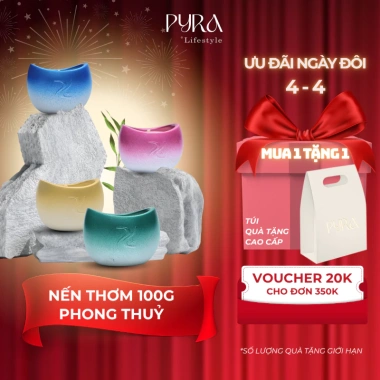 Nến Thơm 100g BST Ngũ Hành - Sáp Thiên Nhiên An Toàn, Thiết Kế Phong Thuỷ Độc Đáo, Quà Tặng và Trang Trí - Pyra Lifestyle