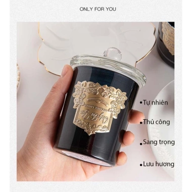 Nến Thơm 2 Bấc CITTA ONLY FOR YOU - Hũ Thủy Tinh Trang Trọng, Hương Thư Giãn, Dễ Ngủ