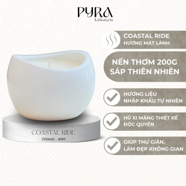 Nến Thơm 200g INNER - Sáp Thiên Nhiên An Toàn, Hũ Xi Măng Độc Đáo, Trang Trí và Tạo Hương Không Gian - Giá 450k