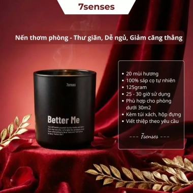 Nến Thơm 7Senses 4oz - Thư giãn, dễ ngủ, hương thơm phòng nhỏ, giá giảm 269.000 VND