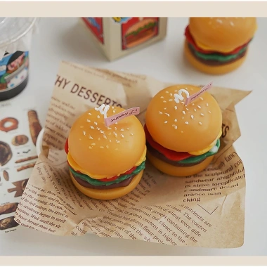 Nến Thơm Bánh Hamburger Mesmeric 2.024 - Quà Tặng Độc Đáo, Hộp Đựng Sang Trọng, Giá 61.999 VND 5