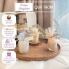 Nến thơm cốc bọc voan hương tinh dầu tự nhiên - quà cưới, sự kiện, doanh nghiệp 42.000 2