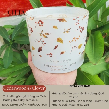 Nến Thơm Floris 1.250g 4 Bấc Loại Lớn Hương Tự Nhiên Cao Cấp Australia Bloom Of Scent Giá 990.000 VND
