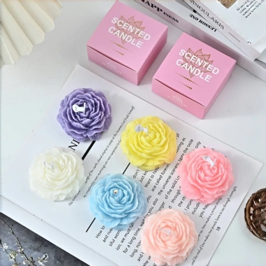 Nến Thơm Hoa Mẫu Đơn - Quà Tặng Độc Đáo Cho Bạn Bè & Đồng Nghiệp, Giảm Giá 49k