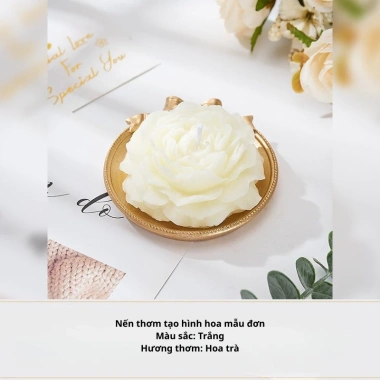 Nến Thơm Hoa Mẫu Đơn - Quà Tặng Độc Đáo Cho Bạn Bè & Đồng Nghiệp, Giảm Giá 49k