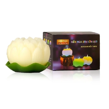Nến thơm hoa sen lớn đổi màu LED 3 màu Miss Candle FTRAMART EDC436 – Giá ưu đãi 219k 5 Nến thơm hoa sen lớn đổi màu LED 3 màu Miss Candle FTRAMART EDC436 – Giá ưu đãi 219k 5