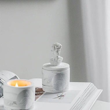 Nến Thơm Hũ Thạch Cao Tượng David CITTA - Phong Cách Nghệ Thuật Vintage, Hương Thơm Lâu Dài, Giá Ưu Đãi 225k 8