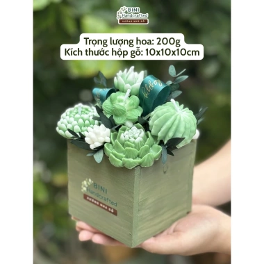Nến Thơm Sen Đá Binihandcrafted - Quà Tặng Sinh Nhật, Đối Tác, Tân Gia, Tinh Dầu Thiên Nhiên, Giá Ưu Đãi 427.500VND