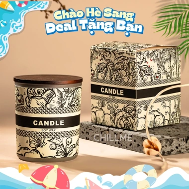 Nến thơm sinh nhật Aroma Collection sáp đậu nành, thư giãn, khử mùi, quà tặng 145k