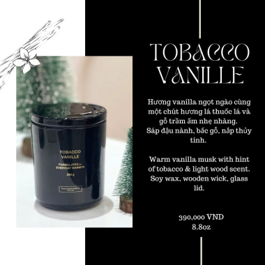 Nến thơm The Candleholic Tobacco Vanille 8.8oz - Giá 468.000 VND, giảm 20%