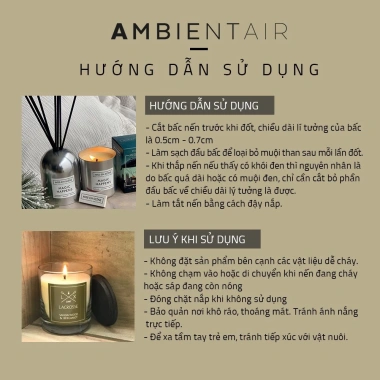 Nến thơm The Olphactory Black 135‑360g, xuất Tây Ban Nha, Sa Maison – 343.000₫