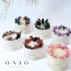 Nến thơm thủ công ZODIAC trụ thấp đế gỗ, hoa khô, tinh dầu thiên nhiên - chỉ 203.840₫ 5
