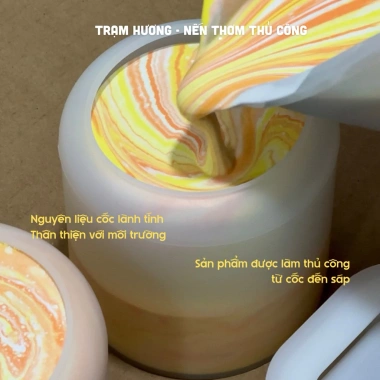 Nến thơm thư giãn hương Trầm Nắng Sài Gòn - Vintage thủ công Trạm Hương, quà tặng 169k 2