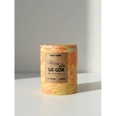 Nến thơm thư giãn hương Trầm Nắng Sài Gòn - Vintage thủ công Trạm Hương, quà tặng 169k 10