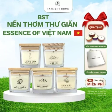 Nến Thơm Thư Giãn Ngủ Ngon Harmony Home Essence Vietnam 100g - Mùi Chữa Lành, Giá 220.000