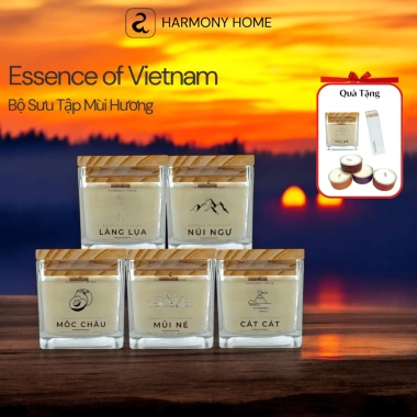 Nến Thơm Thư Giãn Ngủ Ngon Harmony Home Essence Vietnam 100g - Mùi Chữa Lành, Giá 220.000