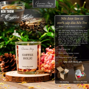 Nến Thơm Thủy Tinh Aroma Story - Tự Nhiên, Dễ Ngủ, Thư Giãn, Nhiều Hương 50g/100g 65.000₫ 9