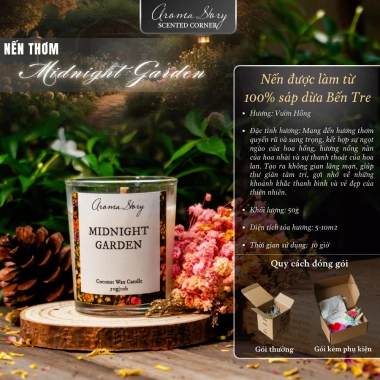 Nến Thơm Thủy Tinh Aroma Story - Tự Nhiên, Dễ Ngủ, Thư Giãn, Nhiều Hương 50g/100g 65.000₫ 10