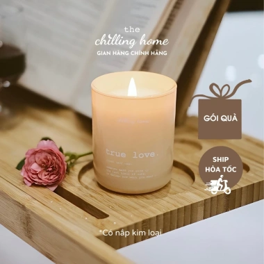Nến thơm True Love hương hoa – The Chilling Home – 219.000₫ (giảm từ 269.370₫)