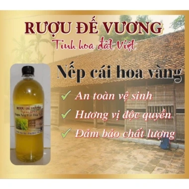 Nếp cái hoa vàng 1 lít - Thơm êm, hạ thổ, dùng để ngâm hoặc uống, giảm giá 85.000đ