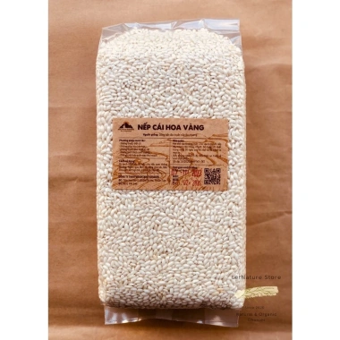 Nếp Cái Hoa Vàng 1kg - Canh Tác Thuận Tự Nhiên, Smile Farm KonTum, Giá 78.900 VND