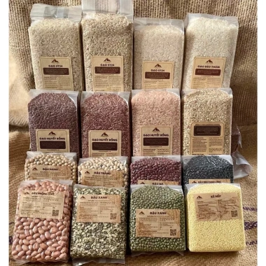 Nếp Cái Hoa Vàng 1kg - Canh Tác Thuận Tự Nhiên, Smile Farm KonTum, Giá 78.900 VND
