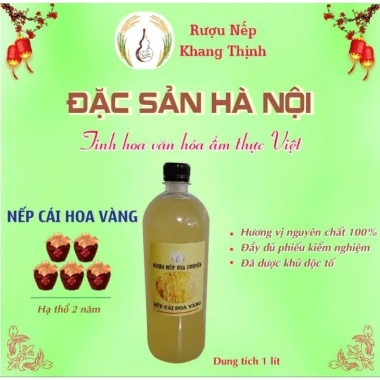 Nếp Cái Hoa Vàng 1L - Thơm nức mũi, hạ thổ 3 năm, hương vị độc quyền, chỉ 89.000₫