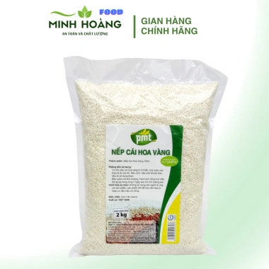Nếp Cái Hoa Vàng PMT Chính Hãng - Giá 69.000, Giảm 16.490, Cty Phú Minh Tâm