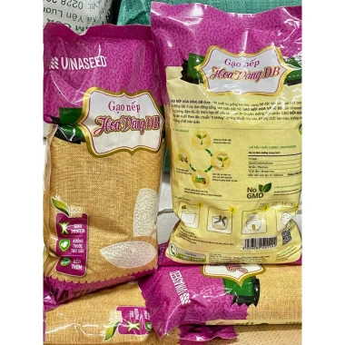 Nếp Hoa Vàng ĐB Vinaseed 1kg - Giá gốc 102.000đ, giảm còn 85.000đ, thơm ngon, chất lượng cao, an toàn cho sức khỏe