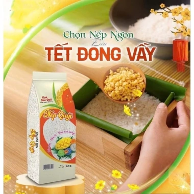 Nếp Quýt Sao Quê túi 1kg - Giá ưu đãi 55.000 VND, tươi ngon, chất lượng cao