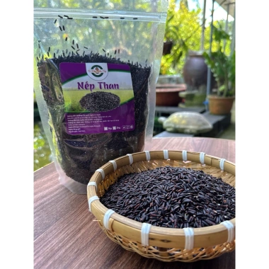 Nếp Than Tự Nhiên 100% Hạt Đen Huyền - Hỗ Trợ Tiêu Hóa Giảm Cân 1kg Giá 33.000₫