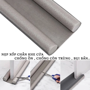 Nẹp xốp chắn khe cửa NMS chống ồn, ngăn côn trùng, bụi bẩn, an toàn cho trẻ nhỏ - Giá chỉ 19.500₫
