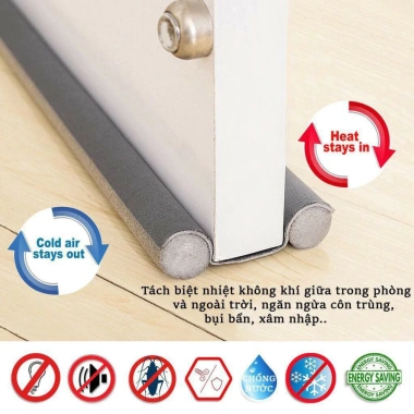 Nẹp xốp chắn khe cửa NMS chống ồn, ngăn côn trùng, bụi bẩn, an toàn cho trẻ nhỏ - Giá chỉ 19.500₫