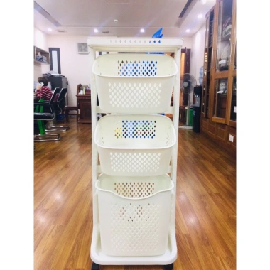 NEW Kệ đựng đồ đa năng 4 tầng bánh xe Việt Nhật - Tiết kiệm không gian, chỉ 169.999₫