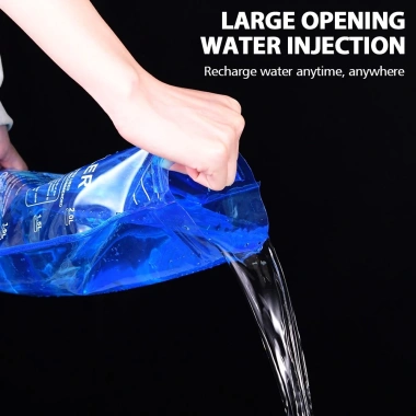 Newboler Túi Bàng Quang Nước Gập 1-3L Cho Xe Đạp, Leo Núi, Chạy Đường Dài Thể Thao Ngoài Trời