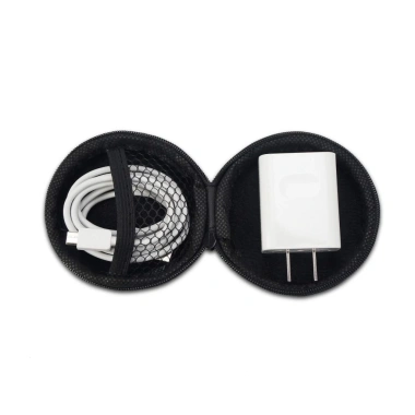 Newmsnr Túi lưu trữ tai nghe có dây 3c PU Da – Hộp sạc không dây, cáp dữ liệu, giảm giá 68.000₫