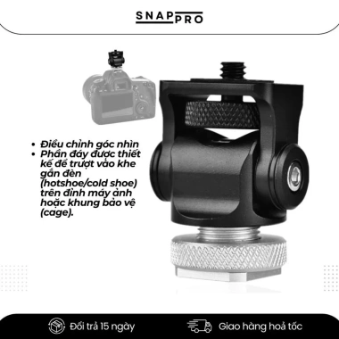 Ngàm Flash SNAPRO 1/4 inch - Gắn Monitor, Đèn, Mic, Màn Hình, Giá 38.500₫