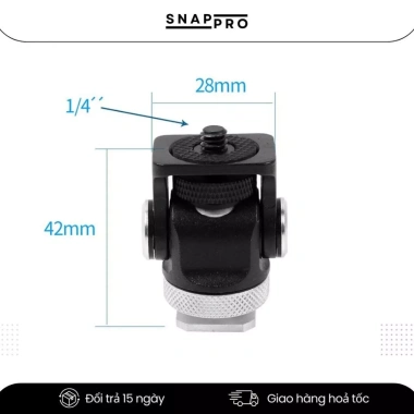 Ngàm Flash SNAPRO 1/4 inch - Gắn Monitor, Đèn, Mic, Màn Hình, Giá 38.500₫