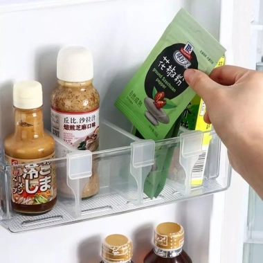 Ngăn Kẹp Điều Chỉnh Tủ Lạnh FKKS – Kẹp Nhỏ, Chia Cửa Bên, Lưu Trữ & Khóa