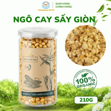 Ngô cay sấy giòn Bảo Minh 210g - Bắp rộp rộp cay cay, thơm ngon, giàu xơ, ít béo, giảm giá 44k