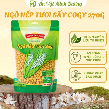 Ngô nếp tươi sấy Cogy Minh Dương Food – Giá 25.000₫, giòn ngon, giàu dinh dưỡng, 400g‑100g 2