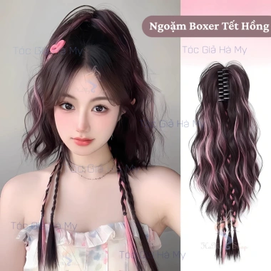 Ngoặm Nửa Đầu Xoăn Hiipie Bím Tóc Tết Gây Light Cá Tính Giá 20.000₫