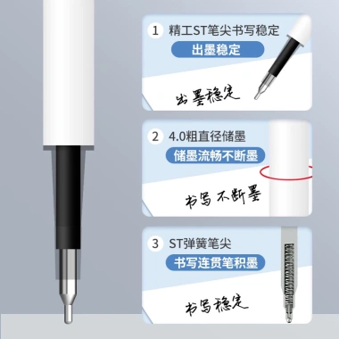 Ngòi bút gel HOMU 0.5mm mực xanh đen nhanh khô - Giá chỉ 22.000 VND 3