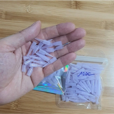 Ngòi máy phun xăm Giantsun KIM 1 màu tím có lỗ thông khí - Túi 100 Ngòi - Giá chỉ 35.000₫