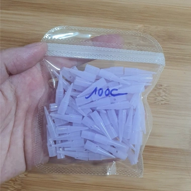 Ngòi máy phun xăm Giantsun KIM 1 màu tím có lỗ thông khí - Túi 100 Ngòi - Giá chỉ 35.000₫