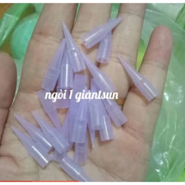 Ngòi máy phun xăm Giantsun KIM 1 màu tím có lỗ thông khí - Túi 100 Ngòi - Giá chỉ 35.000₫