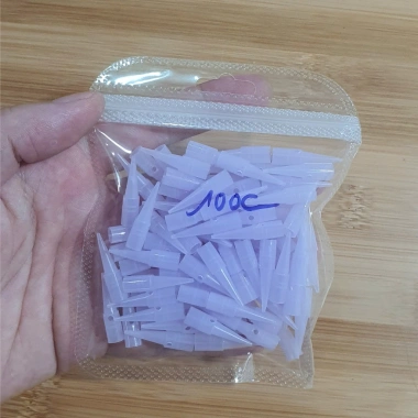 Ngòi máy phun xăm Giantsun KIM 1 màu tím có lỗ thông khí - Túi 100 Ngòi - Giá chỉ 35.000₫