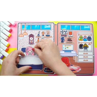 Ngôi nhà bé Aesthetic Mansion Quiet Book - Đồ chơi kuromi cô tiên xanh, 99.000₫ 4