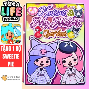 Ngôi nhà bé Kuromi và Melody Quiet Book - Đồ chơi giấy thủ công búp bê, giá 60.000₫ 9